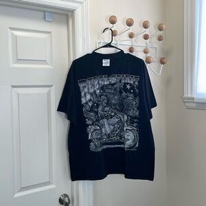 Vintage - 90s Rebel Spirit Classic T-Shirt - Black - XL